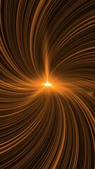 Wall Mural - colored spiral rotates and pulsates. animation. beautiful spiral of neon curved lines on black backg