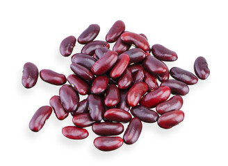 Red bean isolated on white background.