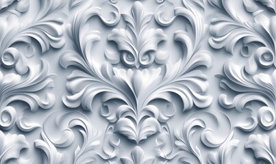 Poster - An elegant and beautiful decorative design with elements from the rococo era. The design is suitable for a cover, fabric, textile, or wrapping paper.