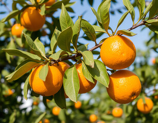 orange tree with oranges