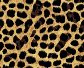 Wall Mural - Leopard print seamless pattern