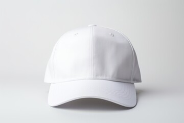 Canvas Print - White cap white background headwear headgear.