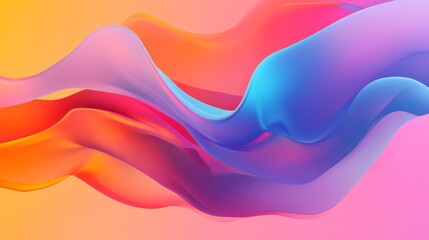 Wall Mural - Colorful visual abstract graphic. Vibrant and vivid. 4K resolution.