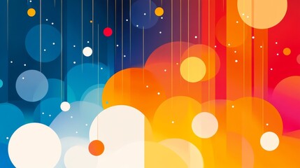 Wall Mural - Colorful visual abstract graphic. 4K resolution. Multicolor, vibrant and vivid.