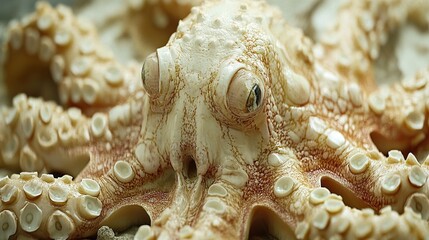 Canvas Print - Close-Up of an Octopus: A Detailed Look at a Marine Marvel