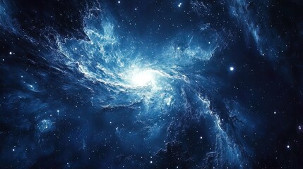 Wall Mural - Cosmic Nebula: A Whirlwind of Celestial Beauty