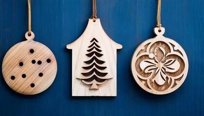 wooden ornaments and 3D ornaments