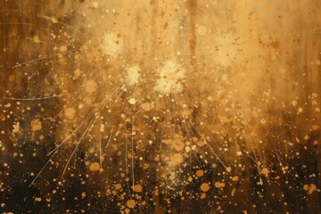 Poster - Fireworks backgrounds texture gold.