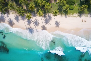 Poster - Tropical beach outdoors nature plant.