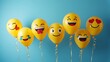 © Tanvir - emoji balloon abstract background