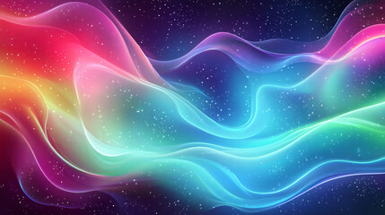 Wall Mural - Abstract Cosmic Waves