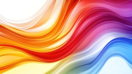 Wall Mural - Abstract Colorful Wavy Pattern Background