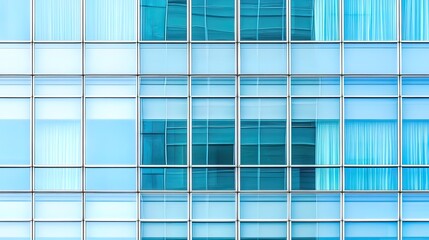 Canvas Print - Glass Facade of a Modern Building