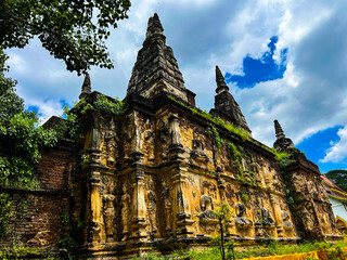 An old Buddhist temple in Chiang Mai, Thailand.