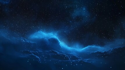 Wall Mural - gas cloud in deep space, science fiction illustration, colorful background with stars