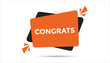 © MDneamul - congrats button web banner templates. Vector Illustration