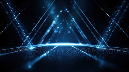 Aufkleber - Abstract blue light background