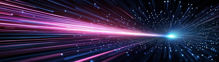 Aufkleber - Colorful light rays in dark space