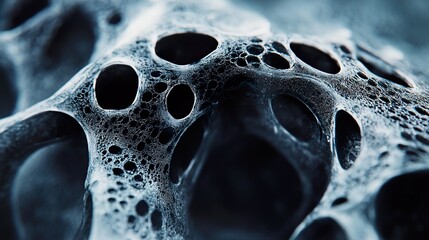 Wall Mural - abstract macro photography of foam bubbles: cellular structure