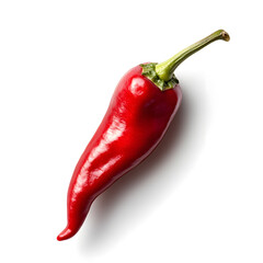 Canvas Print - Red hot chili pepper isolated on a white background