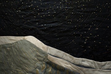 Wall Mural - Texture nature night quilt.