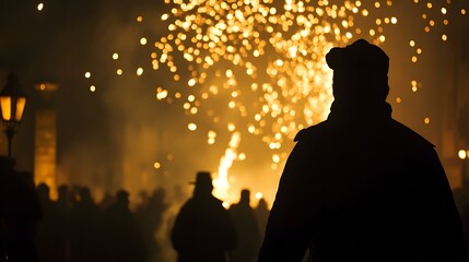 Commemorative Date, Guy Fawkes Night, Abstract Image, Texture, Pattern Background, Wallpaper, Cover and Screen for Smartphone, PC, Laptop, 9:16 and 16:9 Format