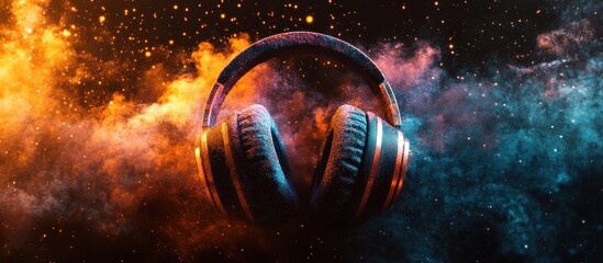 Sticker - Headphones in a Cosmic Dream