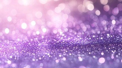 Wall Mural - Purple bokeh background with glitter.