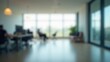 © ArtFestive - Modern Open-Plan Office with Blurred Interior, Sunlight, and Workstations - Ideal for Business, Corporate, and Workspace Backdrop Concepts