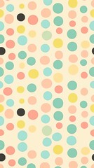 Wall Mural - Polka dot pattern backgrounds repetition.