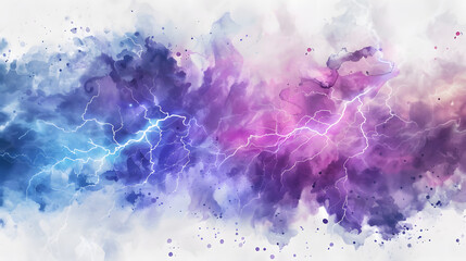 Wall Mural - Lightning fantasy element Watercolor