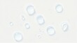 © Yuudaishin - 白い背景の上に輝く光を乱反射したクリアな水の雫　Clear water drops with diffused reflection of shining light on a white background