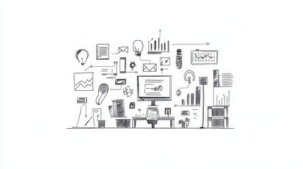 Wall Mural - graphic resource for business	