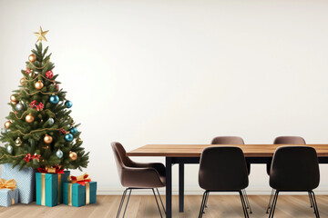 Poster - Christmas dining table, festive photo