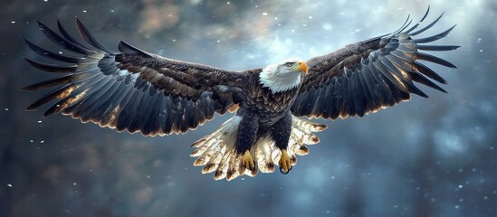 Wall Mural - Bald Eagle in Flight