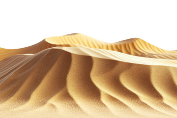 Wall Mural - a close-up image of a desert dune with soft, rippled sand.