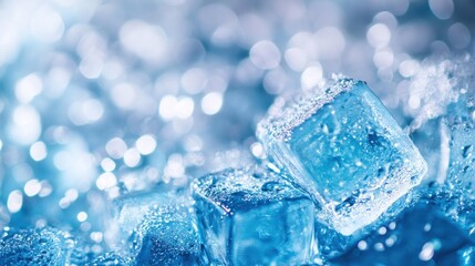 Poster - Ice Cubes Close Up