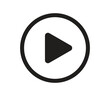 © GStock - Play icon vector illustration, button, play icon, play sign vector on white background