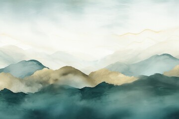 Wall Mural - Mountain and sky nature backgrounds landscape.