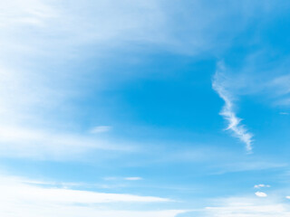 Wall Mural - blue sky with white stratus clouds