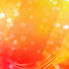 Wall Mural - Red and yellow bokeh square background, Usable for social media, story, banner, poster, Ad,  events, party, and various graphic design works