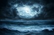 © Matija - storm above the ocean in the night with a lot of waves