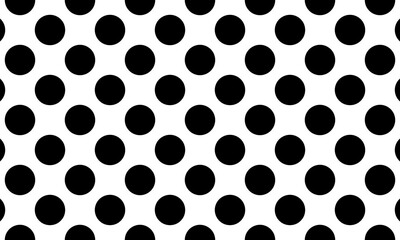 seamless black polka dot on white background. dots pattern. polka dot seamless pattern. black and wh