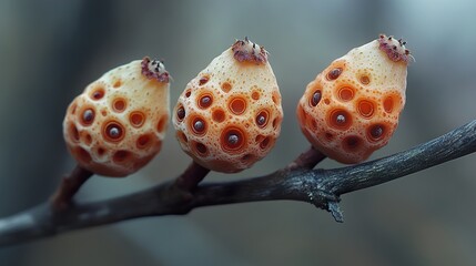 Wall Mural - Close-Up of a Unique Seed Pod with Intricate Texture