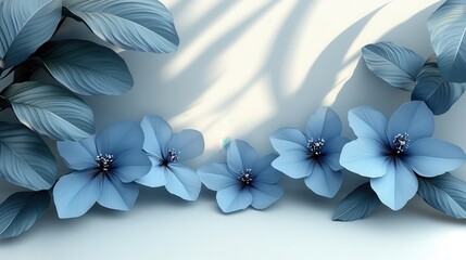 Wall Mural - Bright white background with soft shadow accents, perfect for a clean and polished aesthetic.