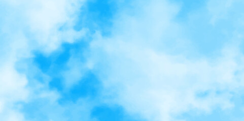 Wall Mural - Gradient light white sky background with fluffy clouds .Nature landscape in environment day horizon skyline view .cloudy in sunshine calm bright winter air background.	