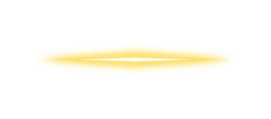 Light ray. Glowing gold line. Flash. Light effect. Golden light rays. Neon line on transparent background. flare light. laser beams, Design elements PNG