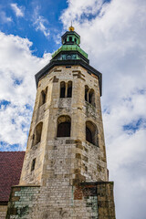 Poster - Built in the XI century, Saint Andrew is one of the oldest churches in Krakow Old Town. Krakow, Poland.