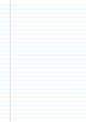 © Tatiana - paper notebook lined sheet template