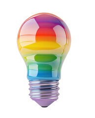 Wall Mural - Colorful light bulb shaped like a traditional bulb design